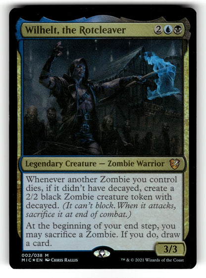 Wilhelt, the Rotcleaver – 2 MIC: Commander: Innistrad: Midnight Hunt M Foil NM