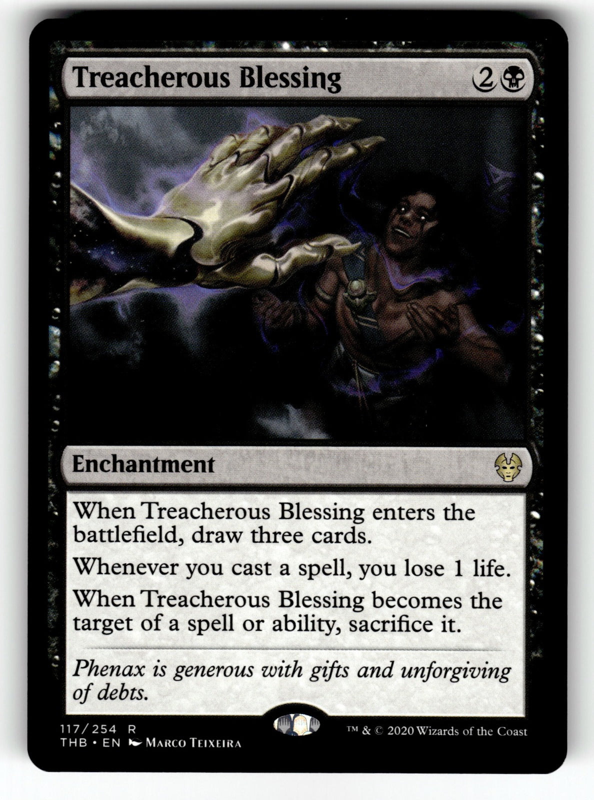 Treacherous Blessing – 117 THB: Theros Beyond Death R NM