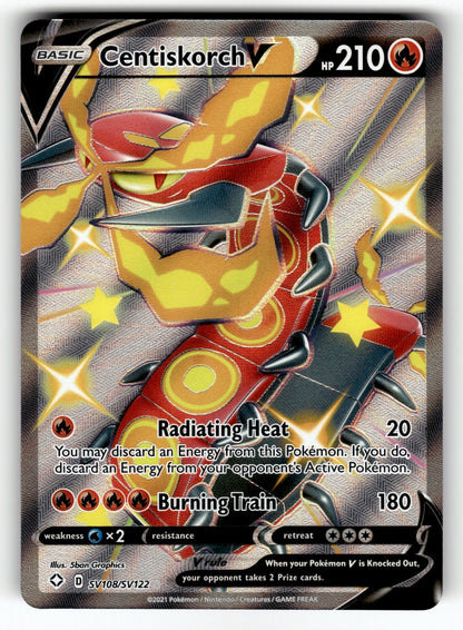 Centiskorch V – SV108/SV122 SHFSV: Shining Fates: Shiny Vault Shiny Holo Rare HoloNM