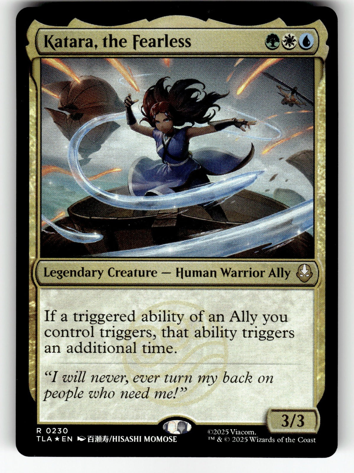 Katara, the Fearless – 230 TLA: Avatar: The Last Airbender R Foil NM