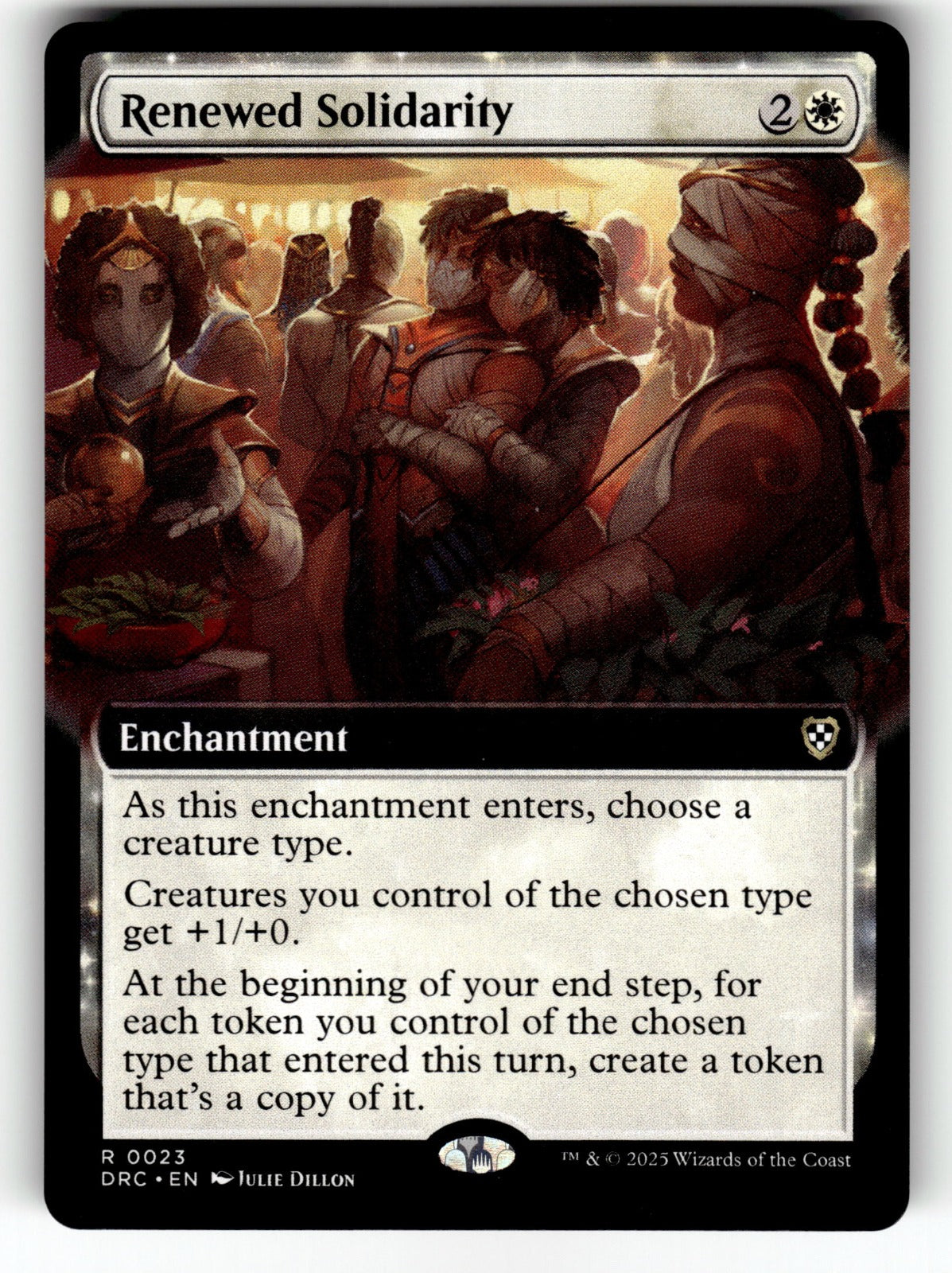 Renewed Solidarity (Extended Art) – 23 DRC: Commander: Aetherdrift R NM