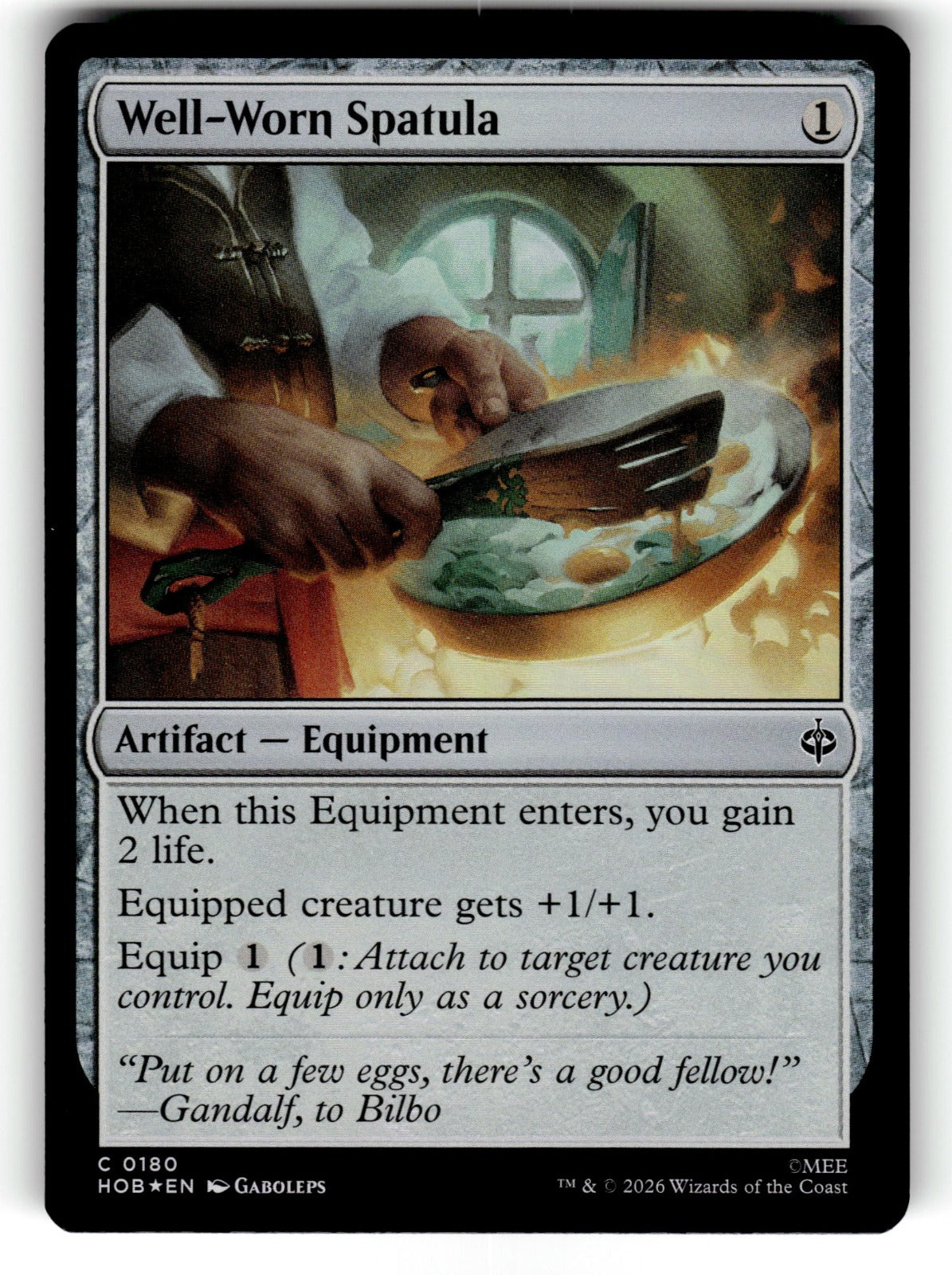Well-Worn Spatula – 180 HOB: The Hobbit C Foil NM