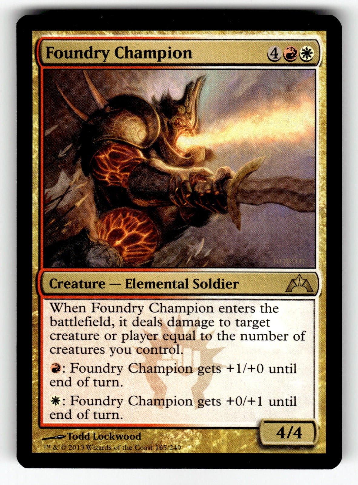 Foundry Champion – 165 GTC: Gatecrash R NM