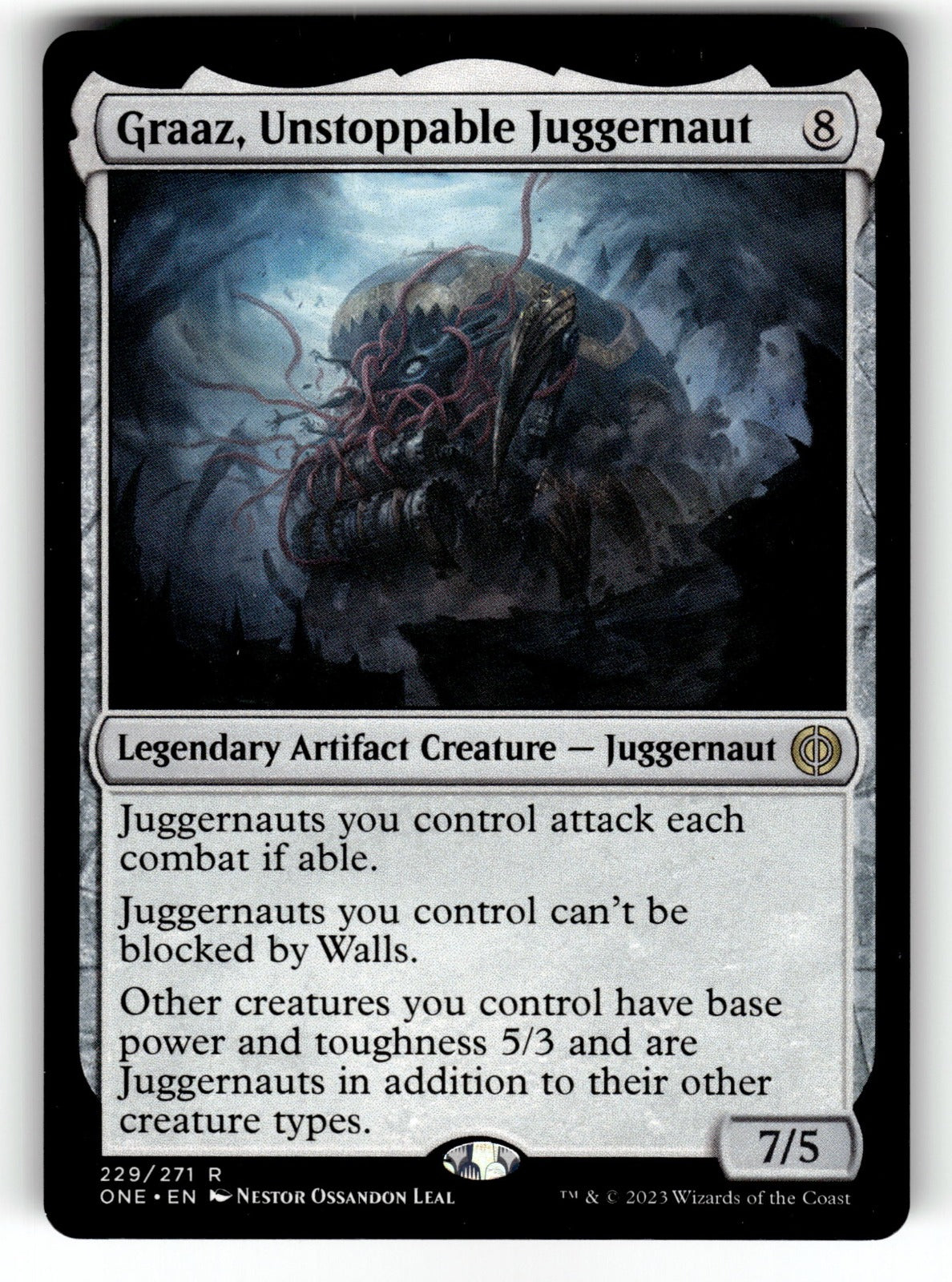 Graaz, Unstoppable Juggernaut – 229 ONE: Phyrexia: All Will Be One R NM