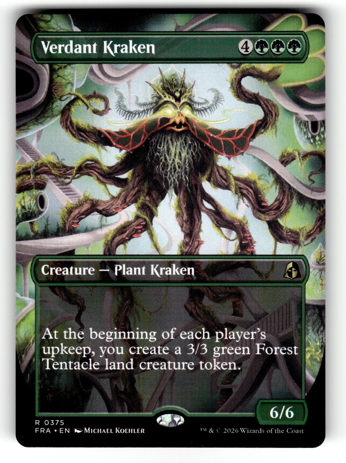 Verdant Kraken (Borderless) – 375 FRA: Reality Fracture R NM