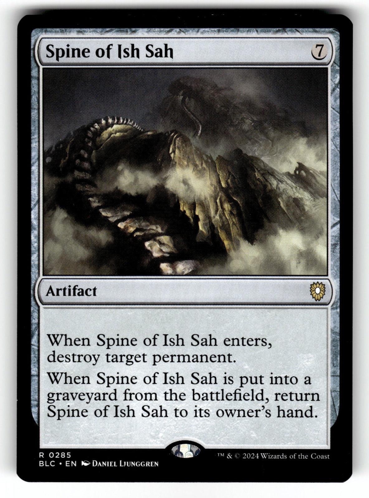 Spine of Ish Sah – 285 BLC: Commander: Bloomburrow R NM