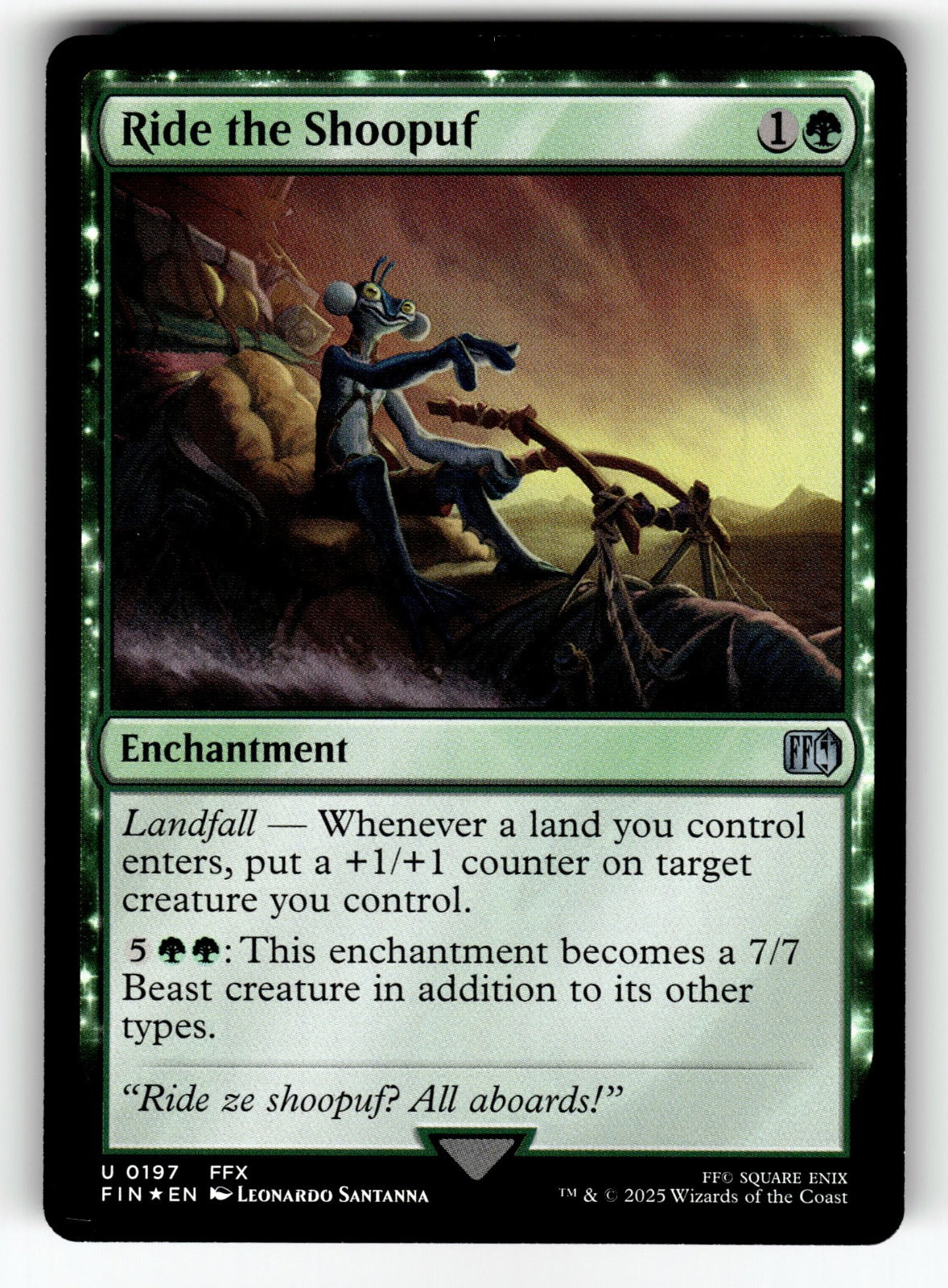 Ride the Shoopuf – 197 FIN: FINAL FANTASY U Foil NM
