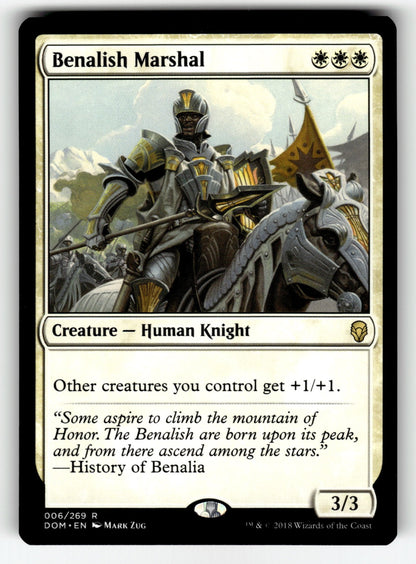 Benalish Marshal – 6 DOM: Dominaria R NM