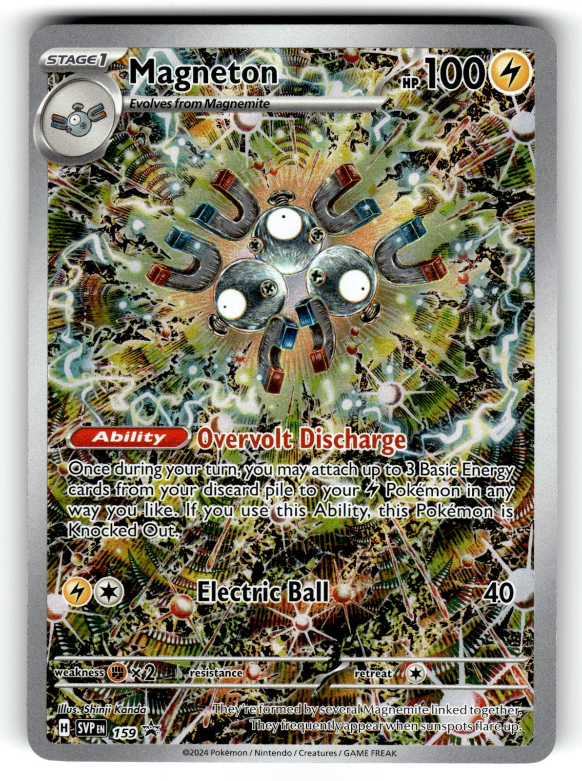 Magneton – 159 SVP: SV: Scarlet & Violet Promo Cards Promo Holo LP