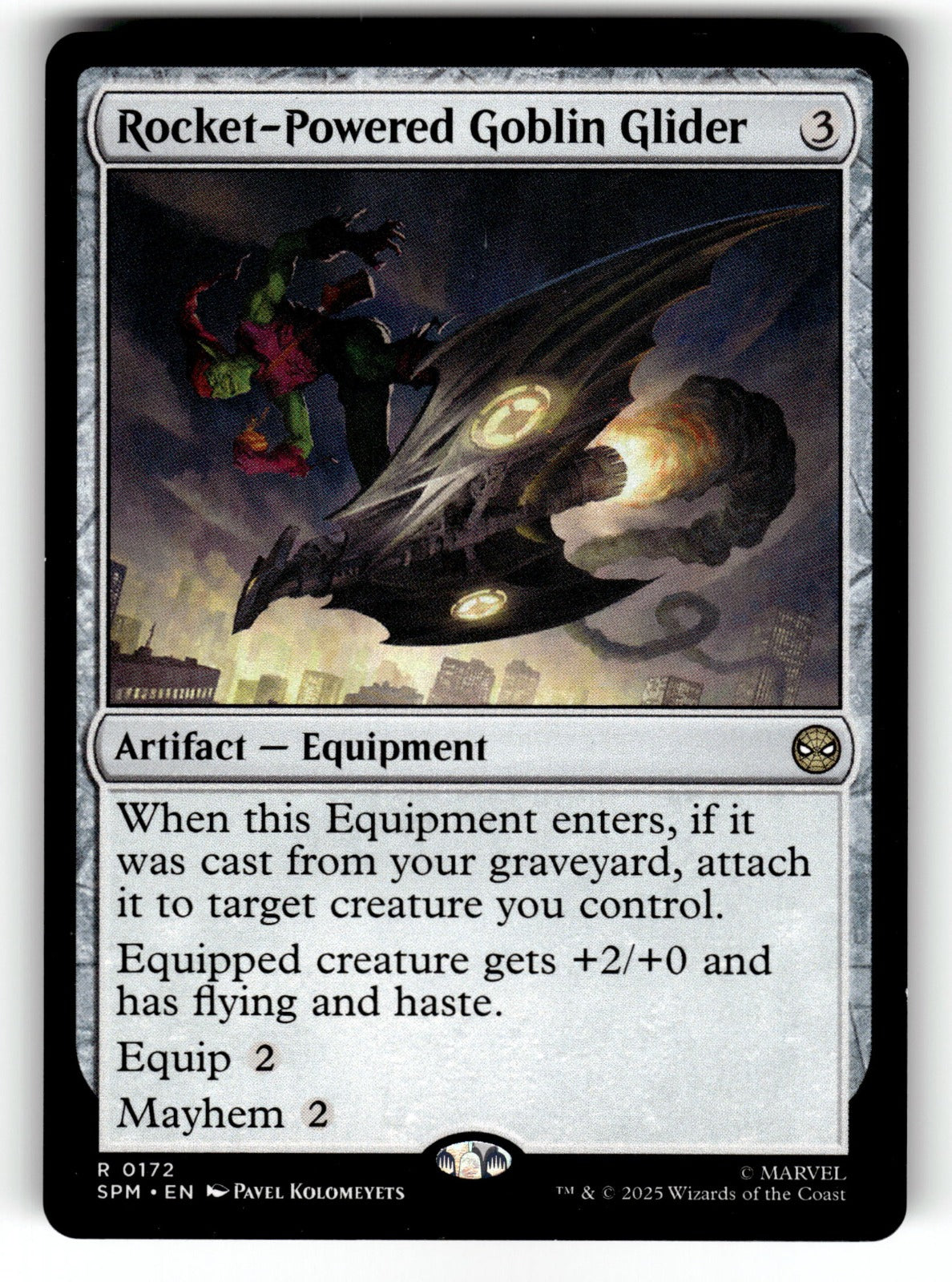 Rocket-Powered Goblin Glider – 172 SPM: Marvel's Spider-Man R NM