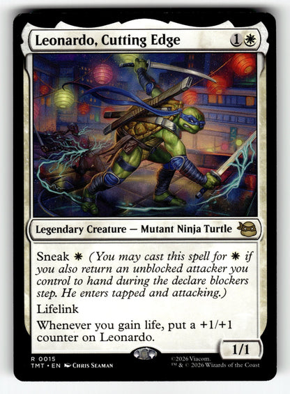 Leonardo, Cutting Edge – 15 TMT: Teenage Mutant Ninja Turtles R NM