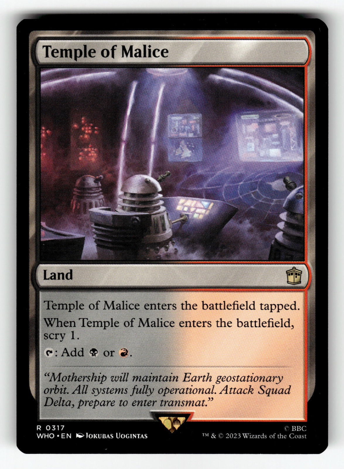 Temple of Malice – 317 WHO: Universes Beyond: Doctor Who R LP