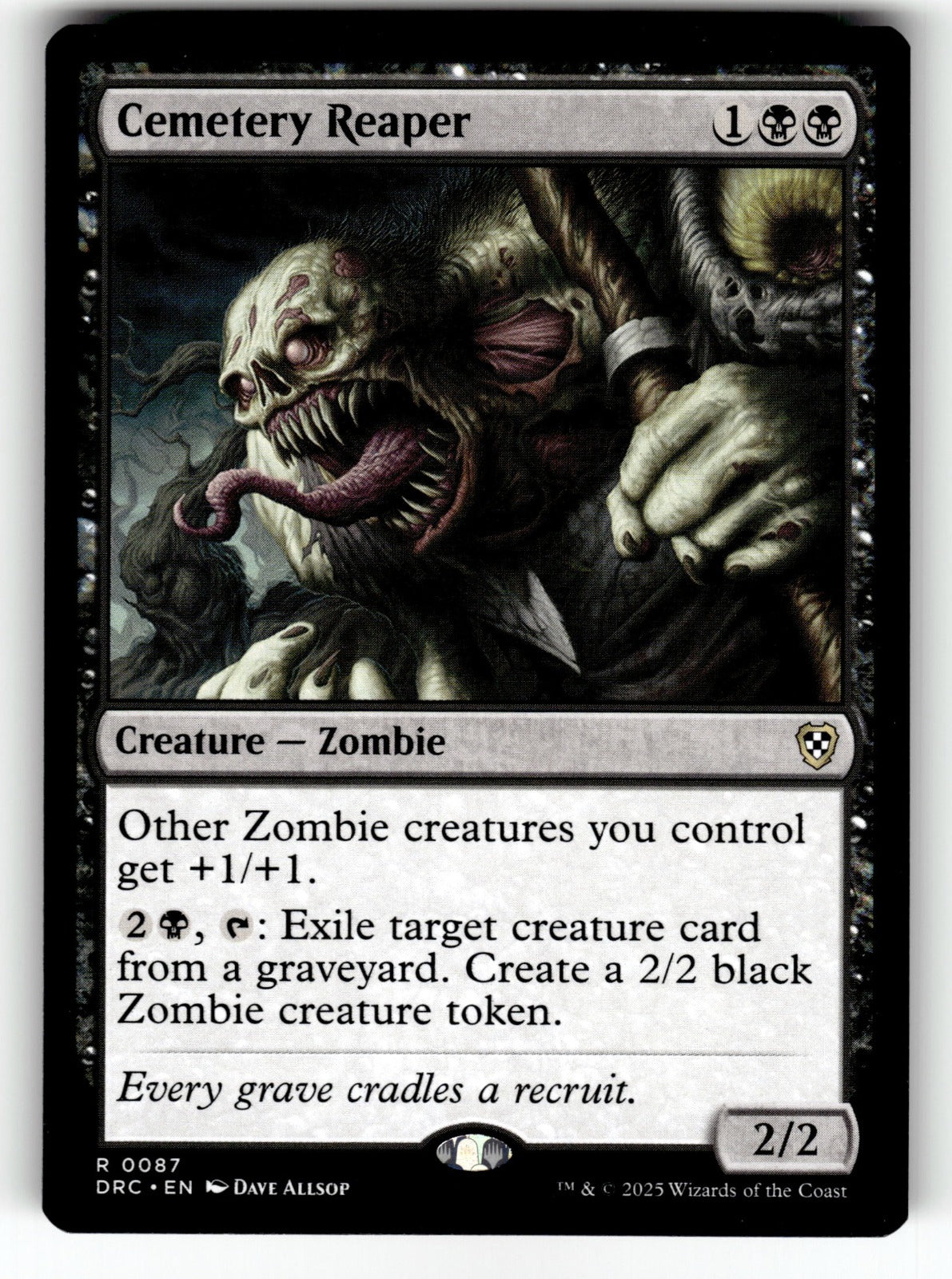 Cemetery Reaper – 87 DRC: Commander: Aetherdrift R NM
