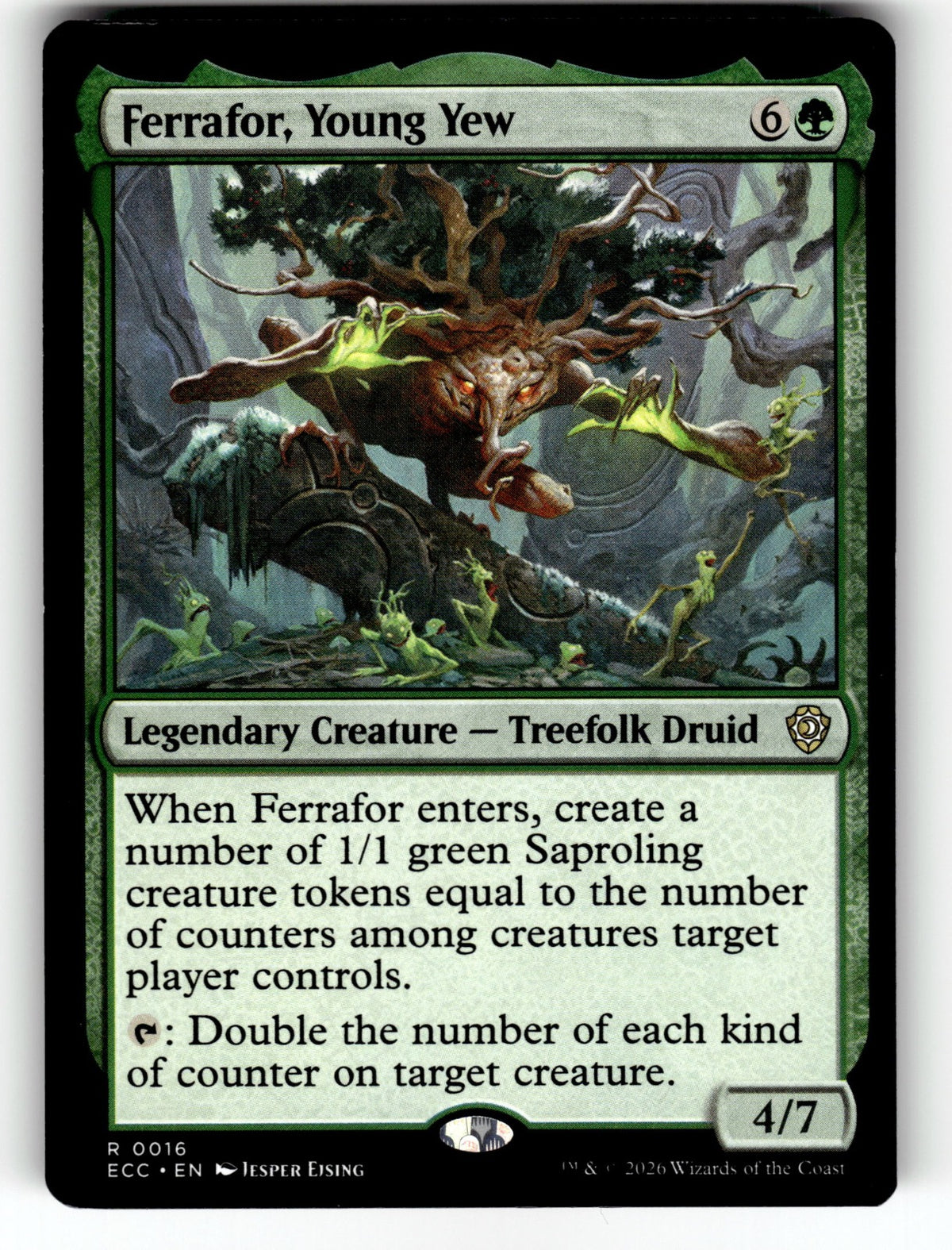 Ferrafor, Young Yew – 16 ECC: Commander: Lorwyn Eclipsed R NM