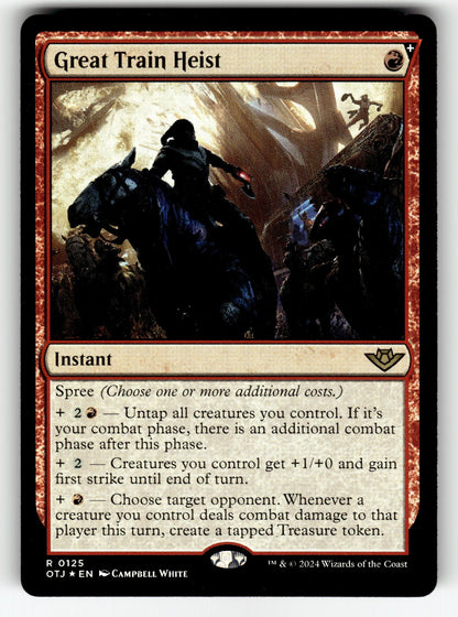 Great Train Heist – 125 OTJ: Outlaws of Thunder Junction R Foil NM