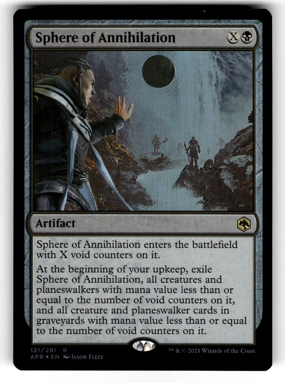 Sphere of Annihilation – 121 AFR: Adventures in the Forgotten Realms R Foil NM