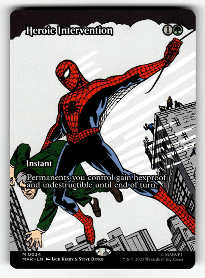 Heroic Intervention (Borderless) – 34 MAR: Marvel Universe Eternal-Legal M NM