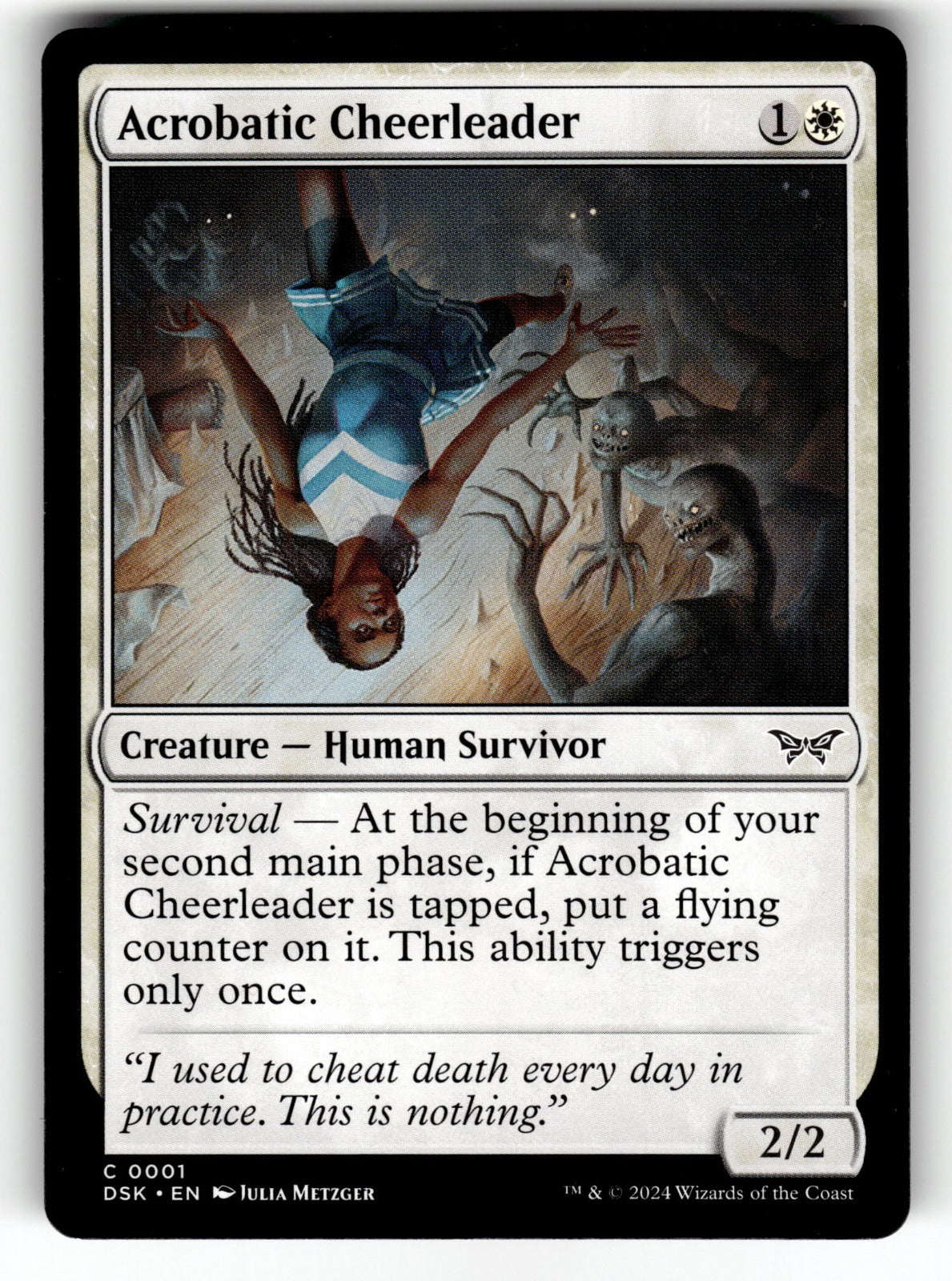 Acrobatic Cheerleader – 1 DSK: Duskmourn: House of Horror C NM