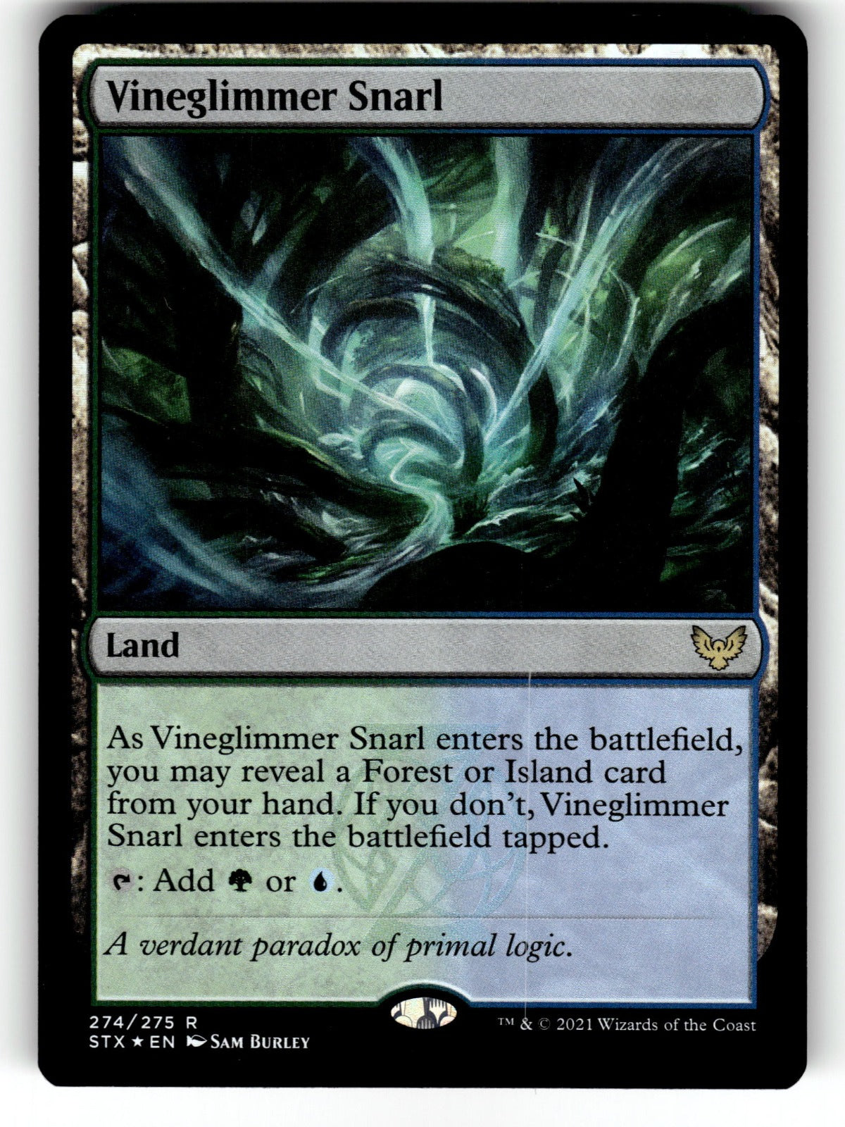 Vineglimmer Snarl – 274 STX: Strixhaven: School of Mages R Foil NM