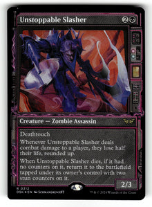 Unstoppable Slasher (Showcase) – 312 DSK: Duskmourn: House of Horror R Foil LP