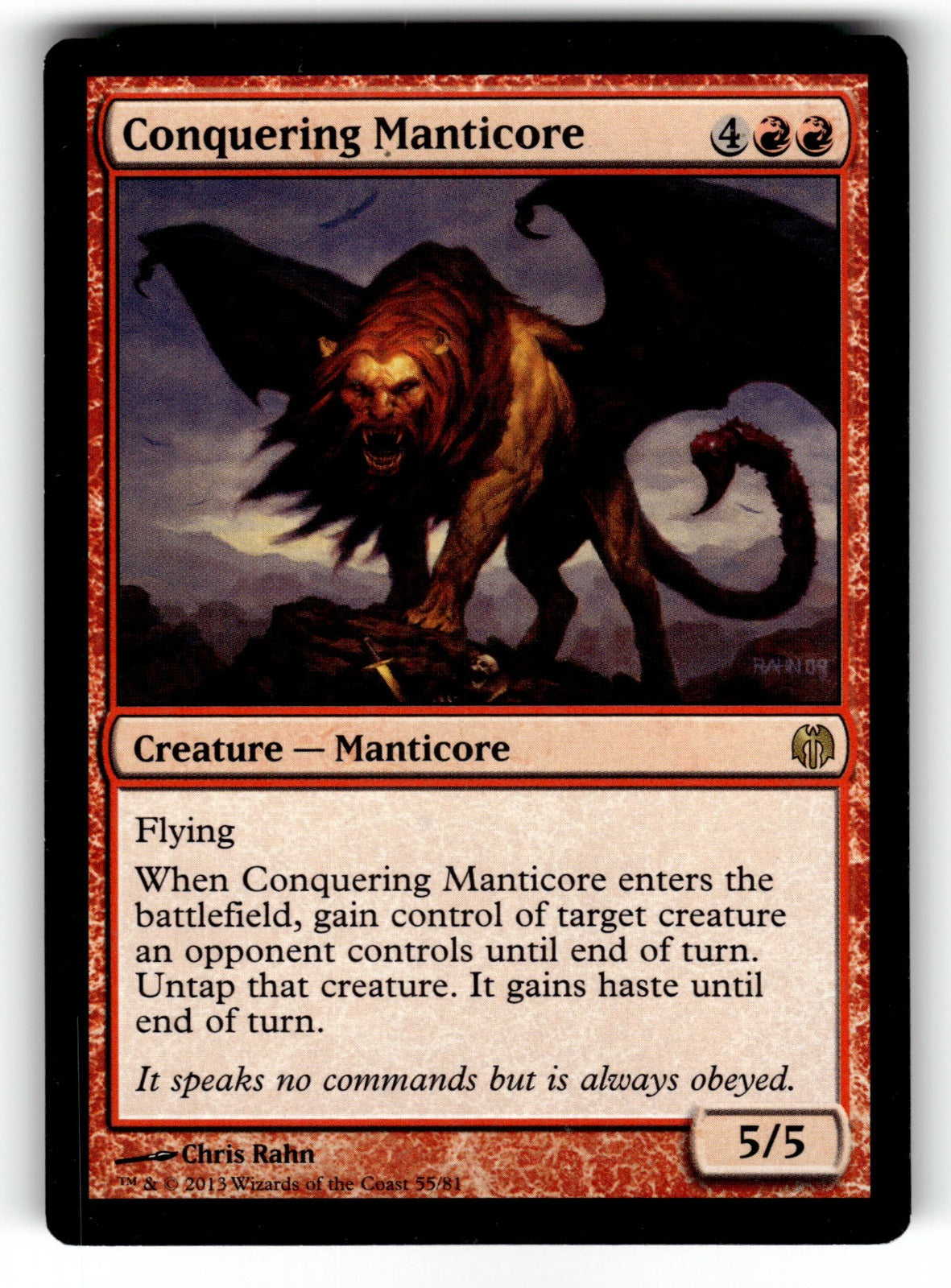 Conquering Manticore – 55 DDL: Duel Decks: Heroes vs. Monsters R LP