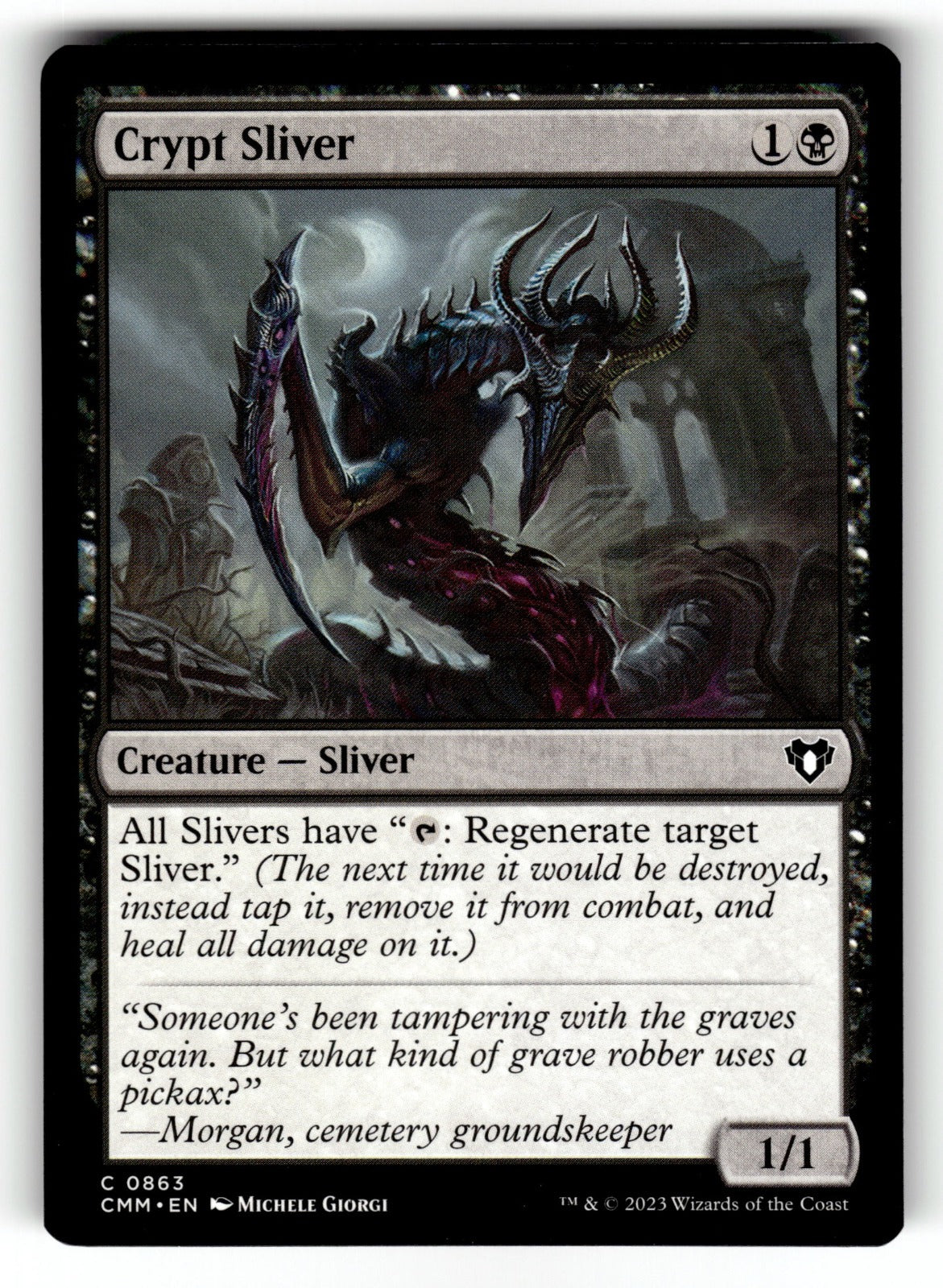 Crypt Sliver – 863 CMM: Commander Masters C NM