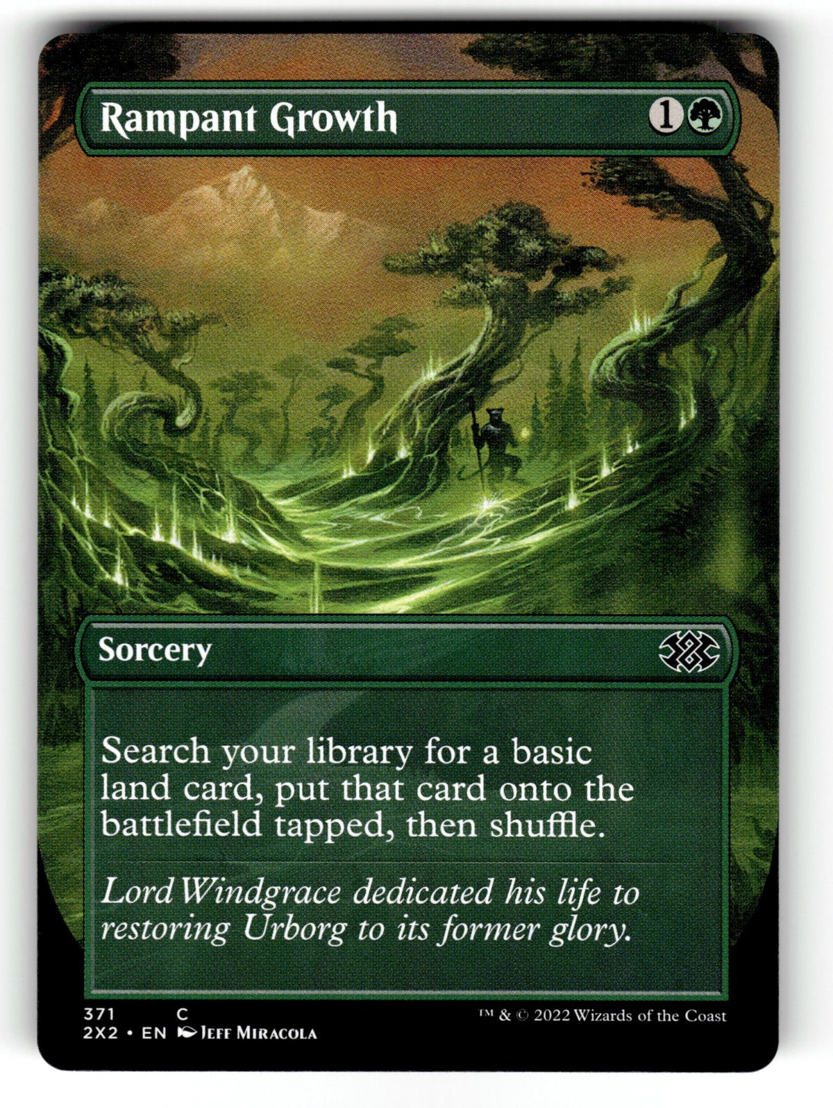 Rampant Growth (Borderless) – 371 2X2: Double Masters 2022 C NM