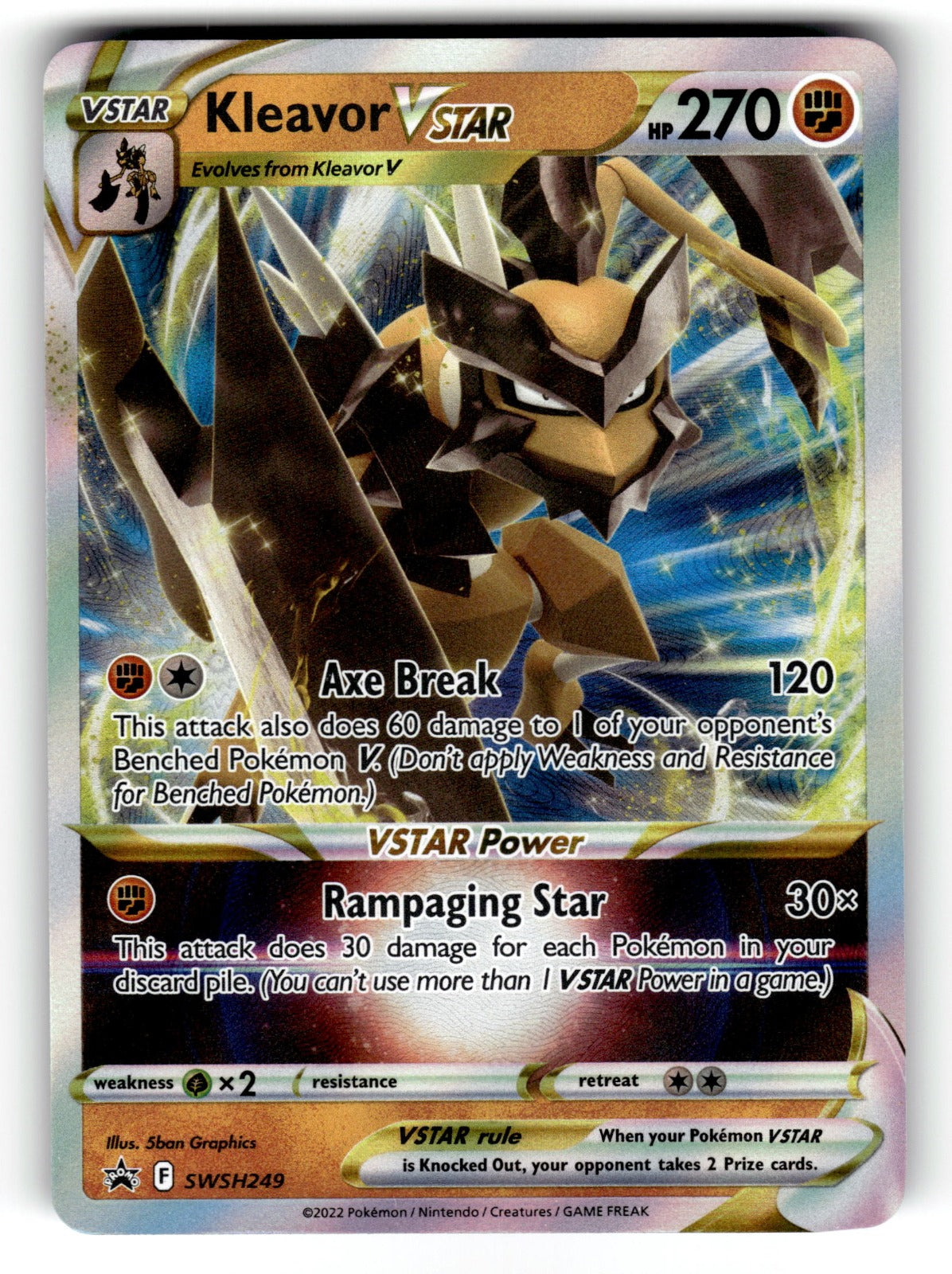 Kleavor VSTAR – SWSH249 SWSD: SWSH: Sword & Shield Promo Cards Promo Holo LP