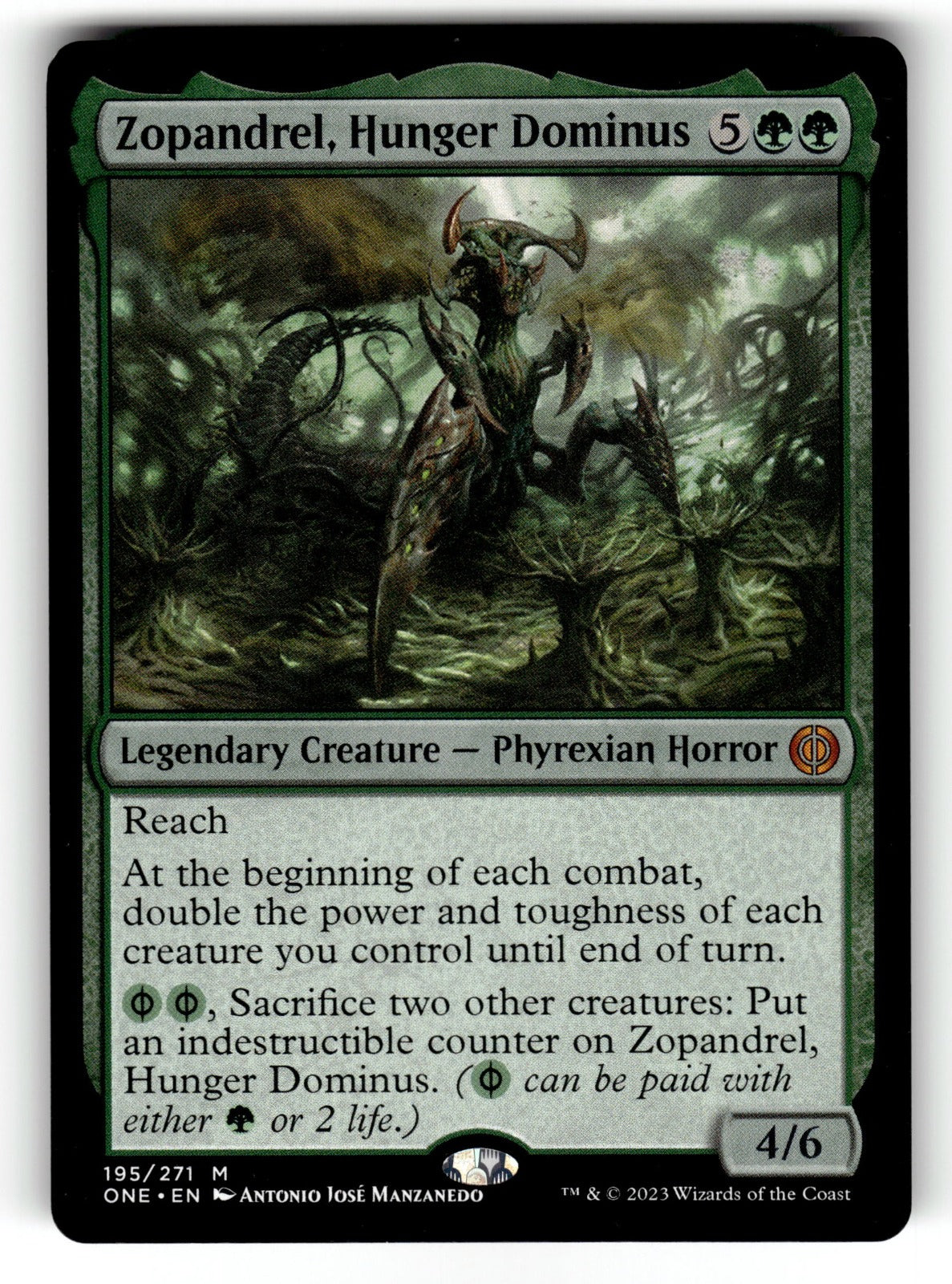 Zopandrel, Hunger Dominus – 195 ONE: Phyrexia: All Will Be One M NM