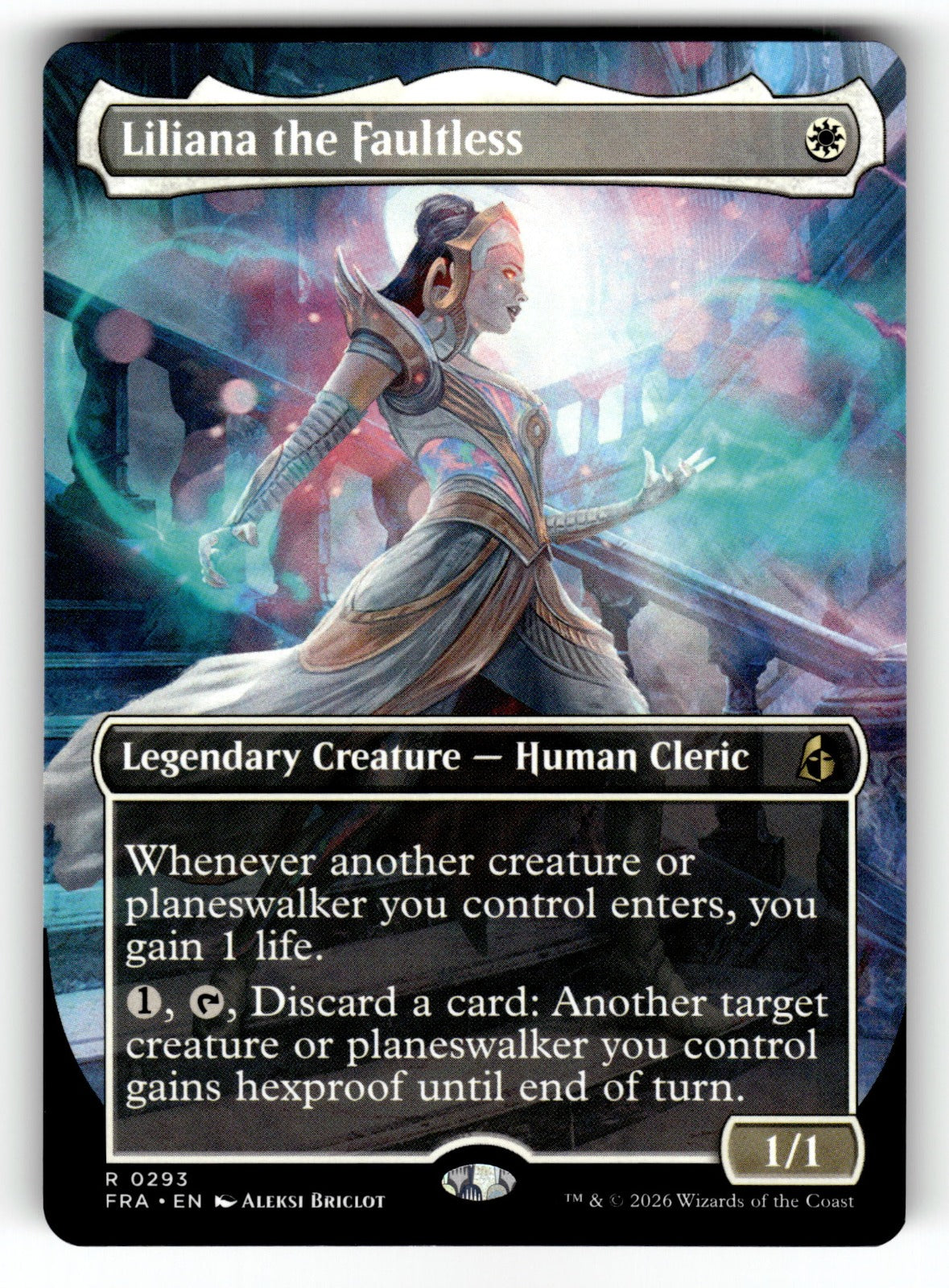 Liliana the Faultless (Borderless) – 293 FRA: Reality Fracture R NM
