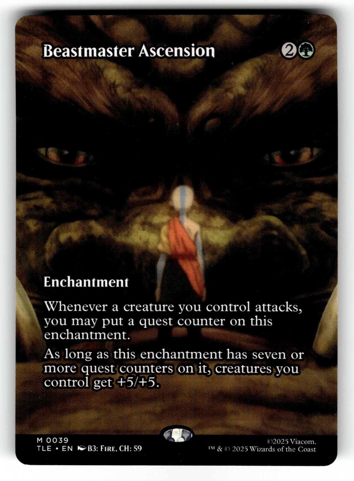 Beastmaster Ascension (Borderless) – 39 TLE: Avatar: The Last Airbender: Eternal-Legal M NM