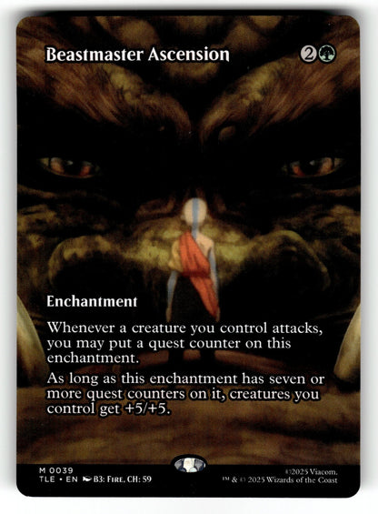 Beastmaster Ascension (Borderless) – 39 TLE: Avatar: The Last Airbender: Eternal-Legal M NM