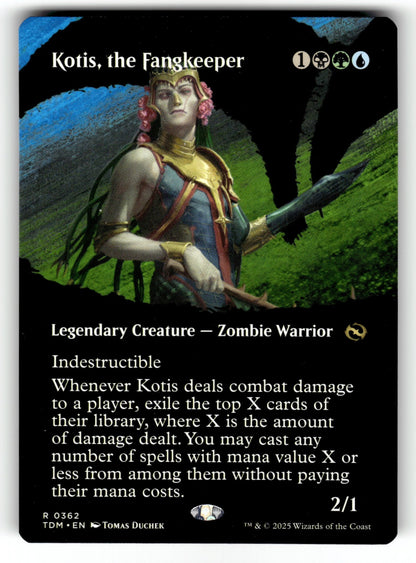 Kotis, the Fangkeeper (Borderless) – 362 TDM: Tarkir: Dragonstorm R NM