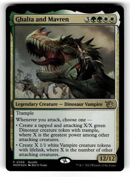 Ghalta and Mavren (MOM Bundle) – 386 UMP: Unique and Miscellaneous Promos P Foil NM
