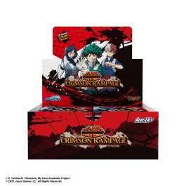 UniVersus CCG: My Hero Academia - Crimson Rampage 1st Edition Booster Display