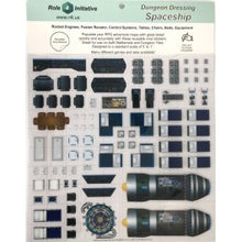 Role 4 Initiative Dungeon Dressing Sticker Spaceship  Reusable Vinyl