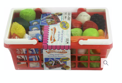 Gigo 40+Pcs. Supermarket Play Food Playset
