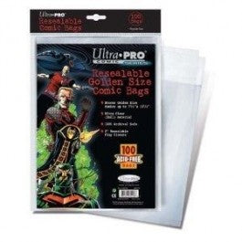 Ultra Pro Comic Bags Golden Age Size Resealable 100-Count