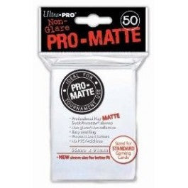 Ultrapro Pro Matte White Non-Glare Deck Protectors (Regular Size- 50 Ct)