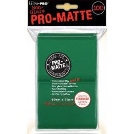 Ultra Pro Pro-Matte Deck Protector Sleeves Green 100Ct