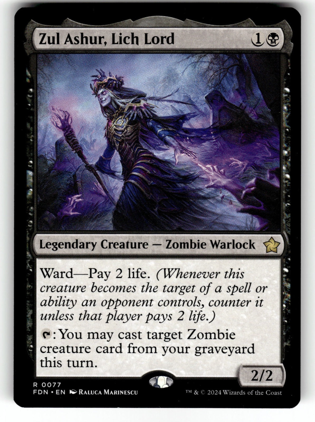 Zul Ashur, Lich Lord – 77 FDN: Foundations R NM