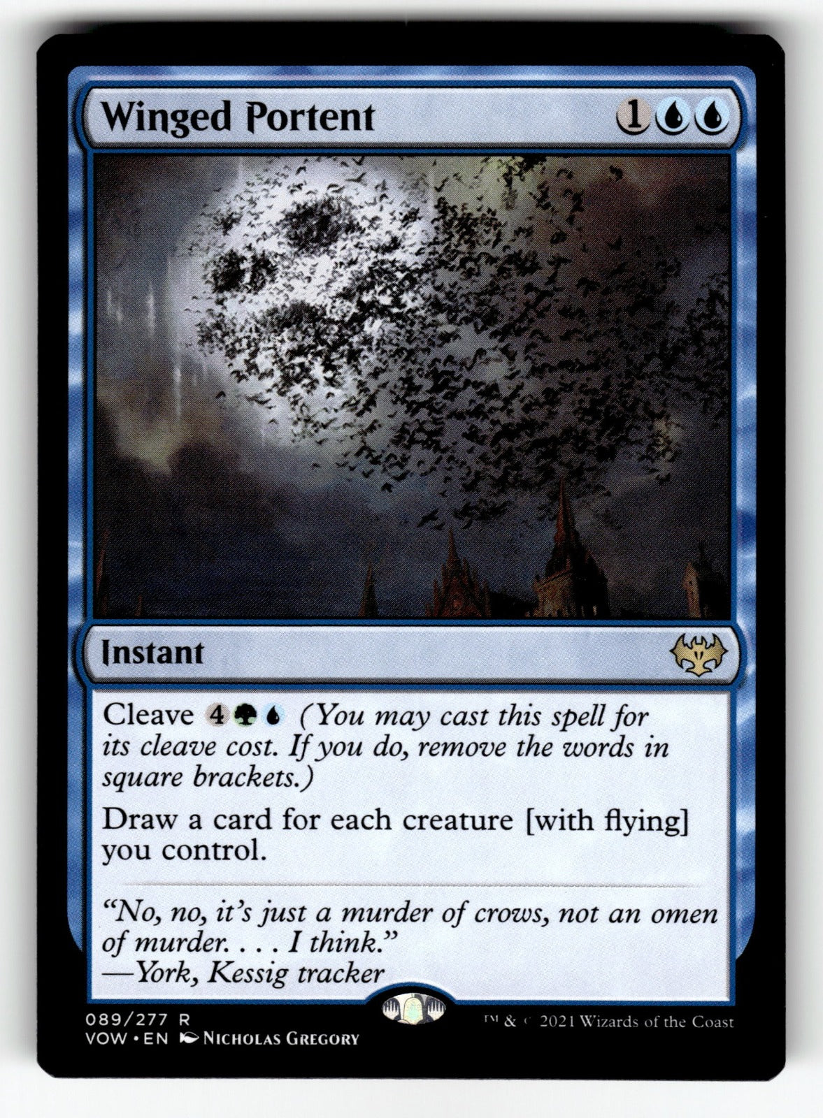 Winged Portent – 89 VOW: Innistrad: Crimson Vow R NM