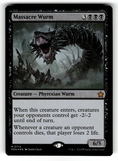 Massacre Wurm – 714 FDN: Foundations M FoilNM