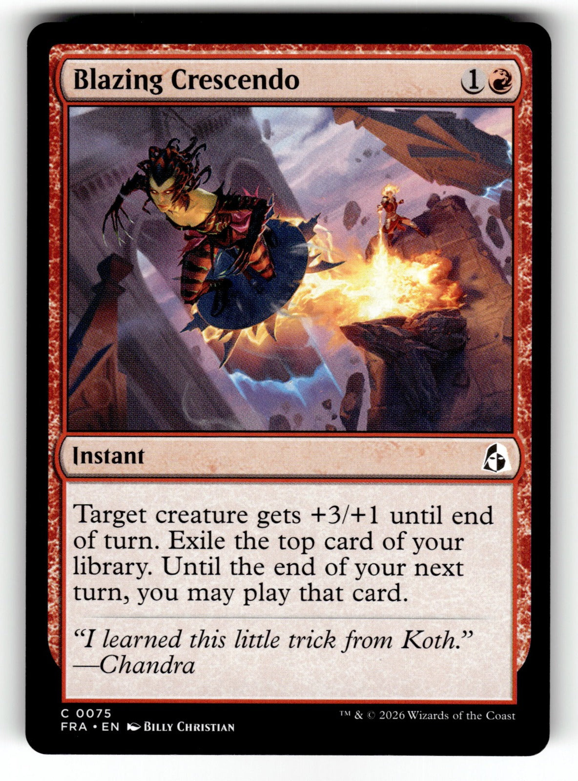 Blazing Crescendo – 75 FRA: Reality Fracture C NM