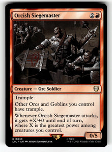 Orcish Siegemaster – 33 LTC: Commander: The Lord of the Rings: Tales of Middle-earth R NM