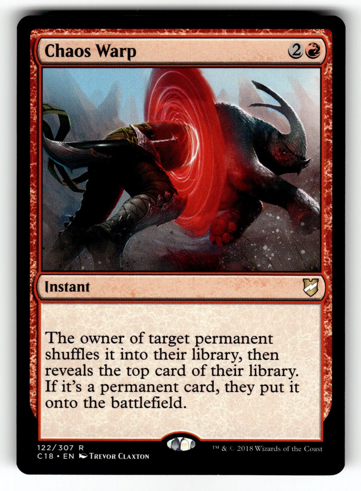 Chaos Warp – 122 C18: Commander 2018 R LP