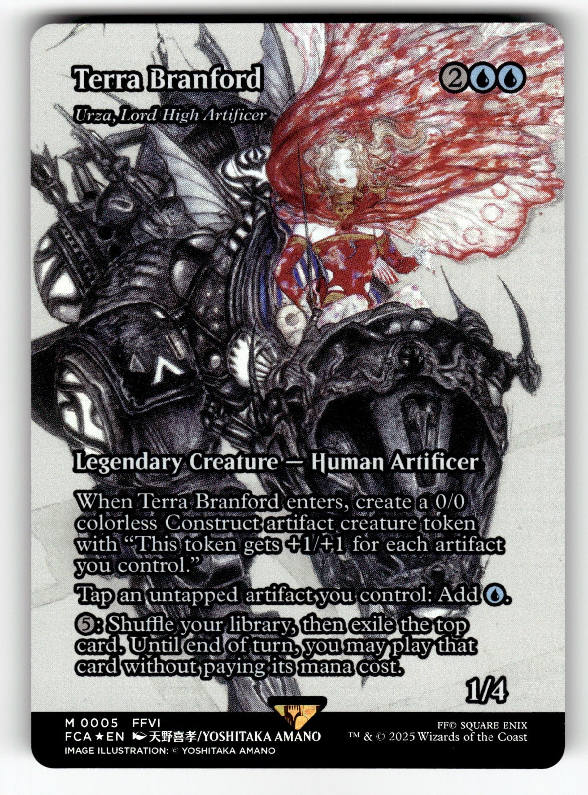 Terra Branford - Urza, Lord High Artificer (Showcase) – 5 FCA: FINAL FANTASY: Through the Ages M Foil NM