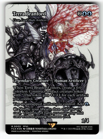 Terra Branford - Urza, Lord High Artificer (Showcase) – 5 FCA: FINAL FANTASY: Through the Ages M Foil NM