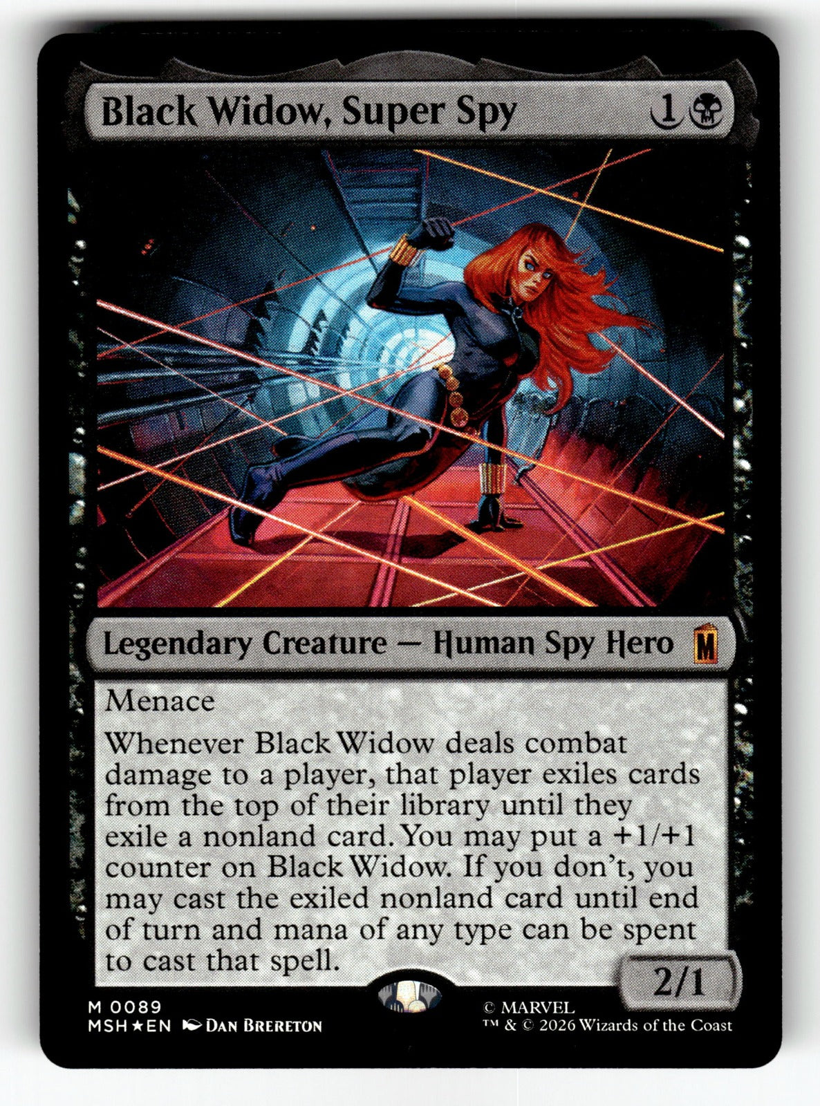 Black Widow, Super Spy – 89 MSH: Marvel Super Heroes M Foil NM