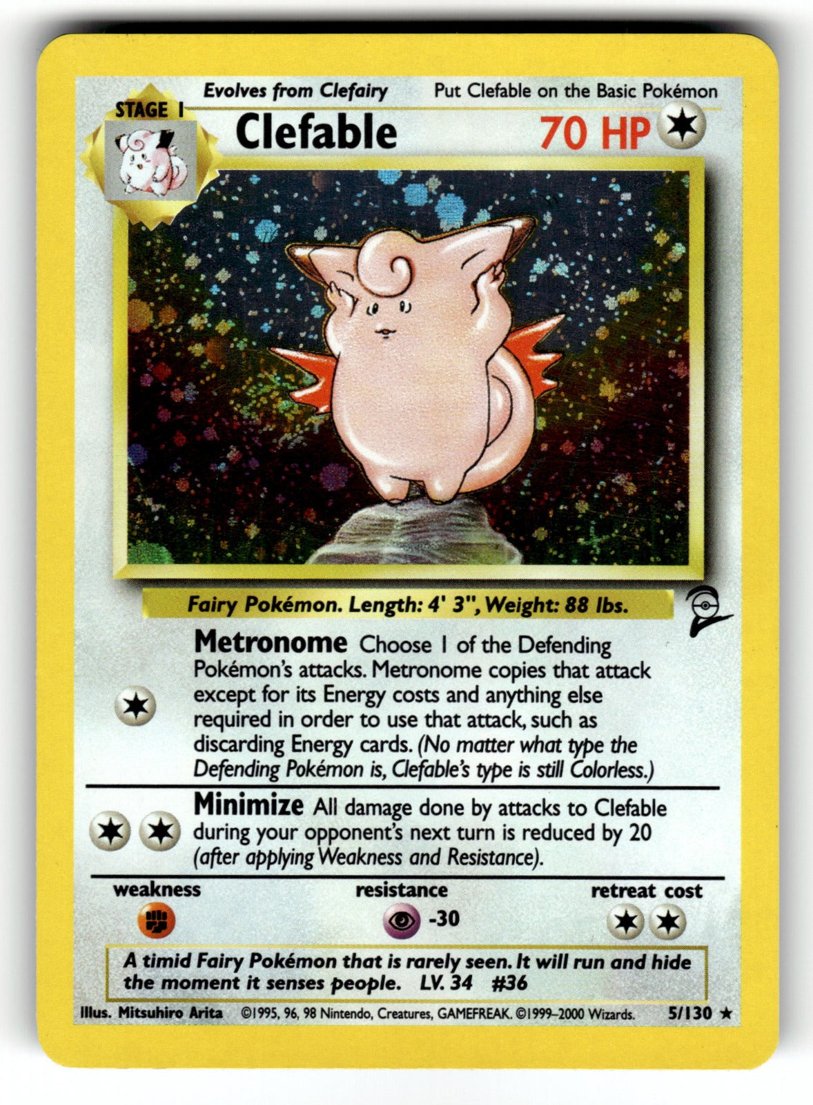 Clefable (1) – 01/64 JU: Jungle Holo Rare Unlimited HoloNM